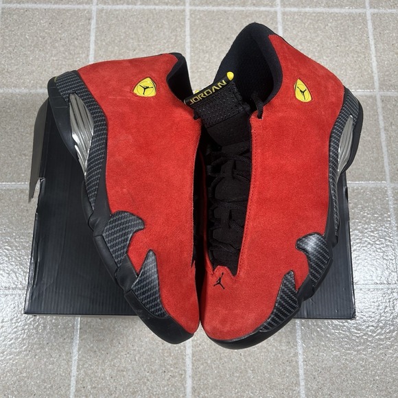 Nike Air Jordan 14 Retro Ferrari Size 11 654459-670 2014 - Picture 1 of 9